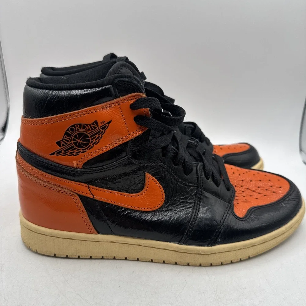 Size 7.5 - Jordan 1 Retro OG High Shattered Backboard 3.0 Orange & Black